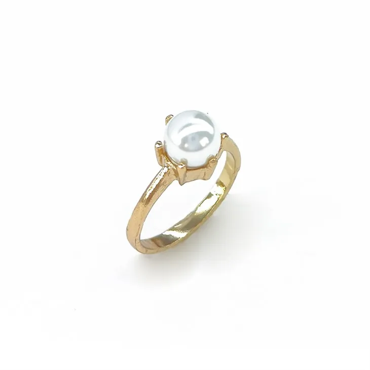 Nhẫn ngọc trai vàng thanh lịch