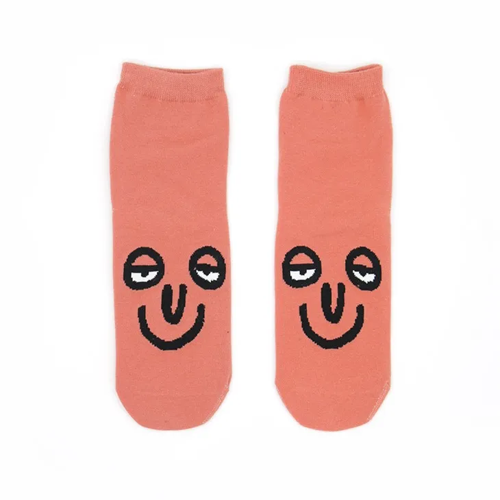 Tất Cotton Emoji Đỏ