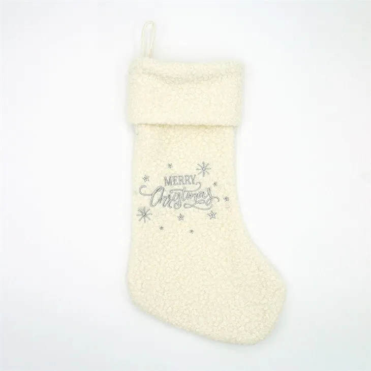 Vớ Giáng sinh màu trắng